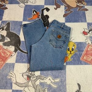 Carhartt flannel lined jeans